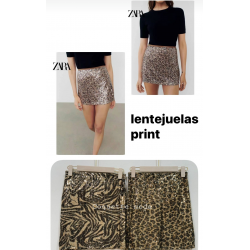 Falda lentejuela print